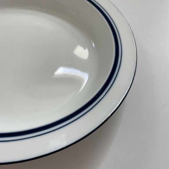 Dansk Bistro Christianshavn Bowl Blue Rimmed Made in Portugal MCM 8" CLEAN EUC - Picture 3 of 8